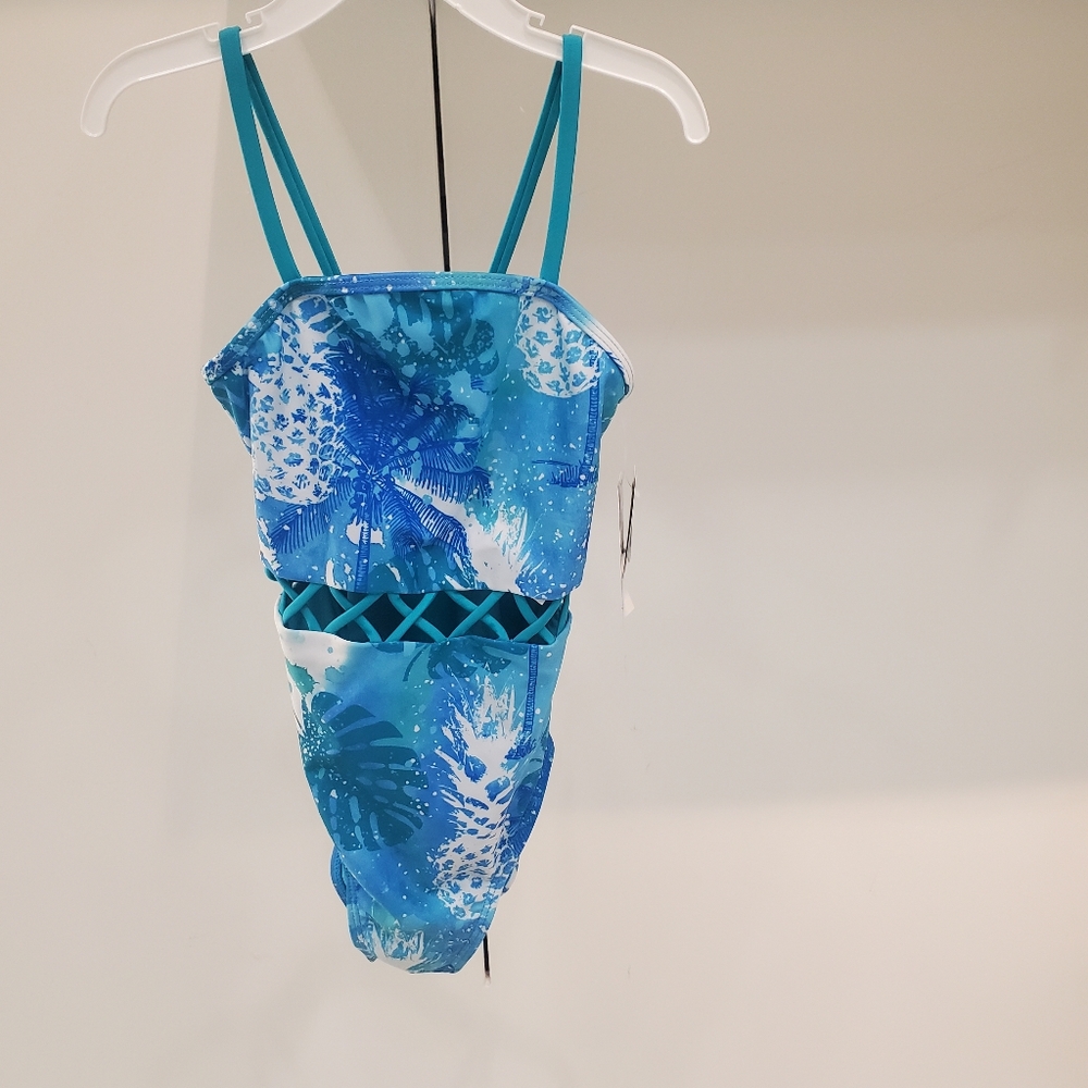 nwt breaking waves girls swimwear size 7